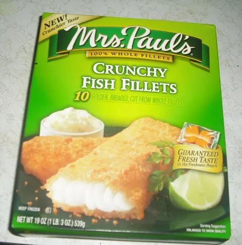 mrs pauls crunchy fish fillets box