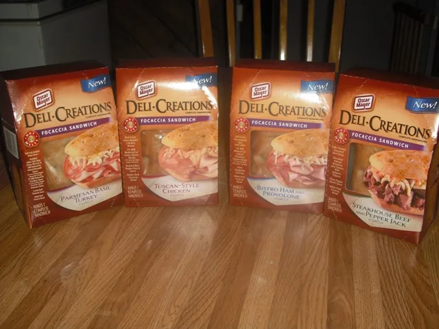 oscar mayer deli creations focaccia boxes