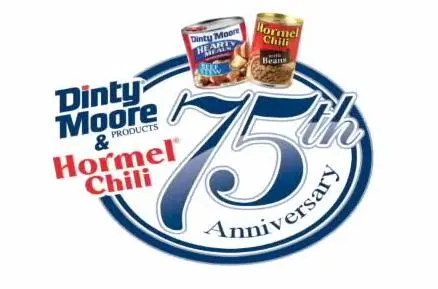 dinty moore hormel chili 75th anniversary logo dinty moore hormel chili 75th anniversary logo