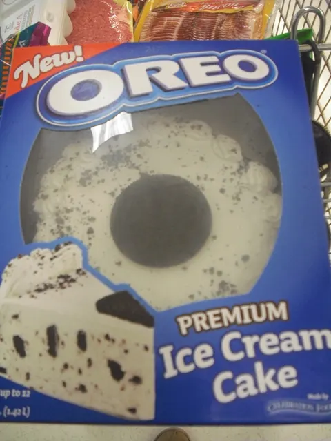 oreo ice cream cake box
