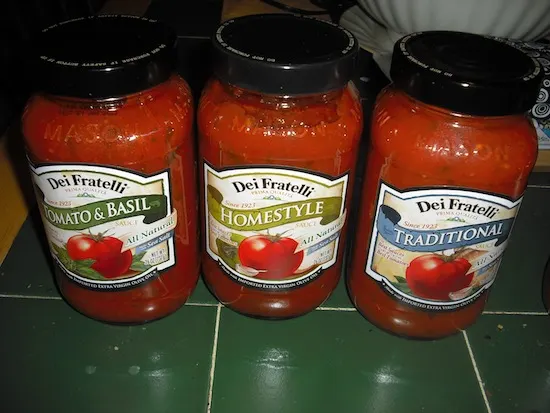 Dei Fratelli Sauce Jars Dei Fratelli Sauce Jars