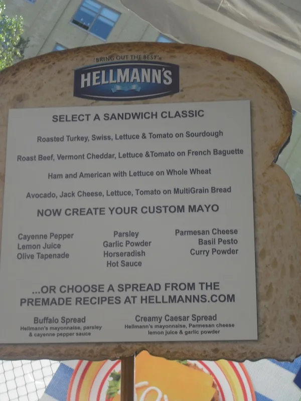 Hellmanns Sandwich Board