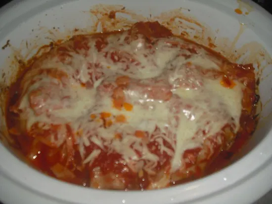 Crockpot Lasagna Finished In Pot