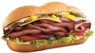 Arbys Angus Cool Deli Sandwich