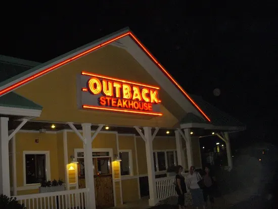 Outback Sign Night Outback Sign Night