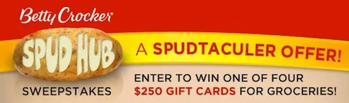 Betty Crocker Spud Hub Sweepstakes Betty Crocker Spud Hub Sweepstakes