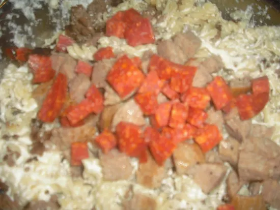 valmgs Meaty Pizza Pasta recipe valmgs Meaty Pizza Pasta recipe
