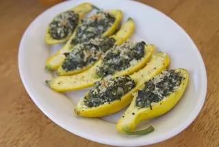 The Help Spinach Stuffed Squash recipe The Help Spinach Stuffed Squash recipe