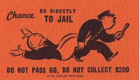 Monopoly Go To Jail Card
