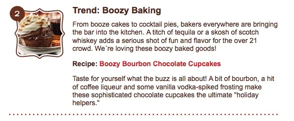 Betty Crocker 2011 Holiday Trends