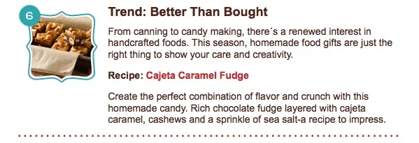 Betty Crocker 2011 Holiday Trends