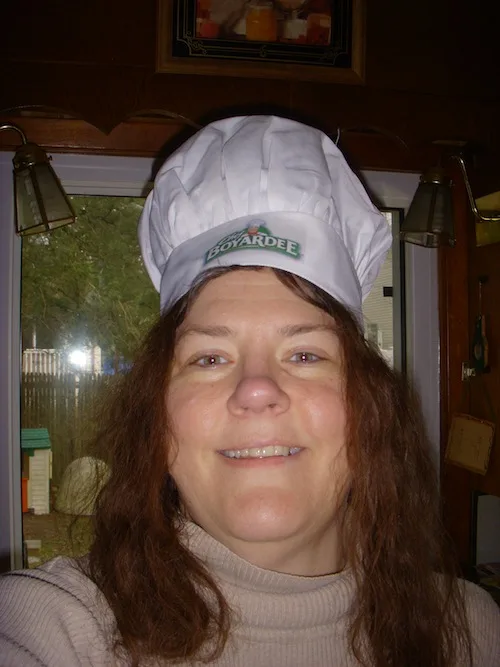 Make It Boyardeelicious with Chef Boyardee - Me In Chef Boyardee Hat