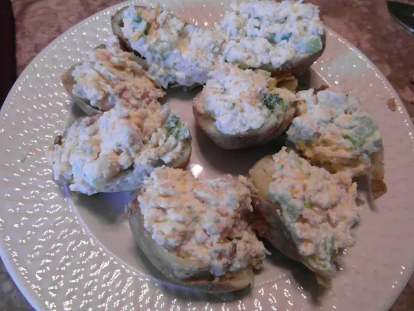 valmgs Twice Baked Cheesy Chicken Broccoli Stuffed Potato recipe