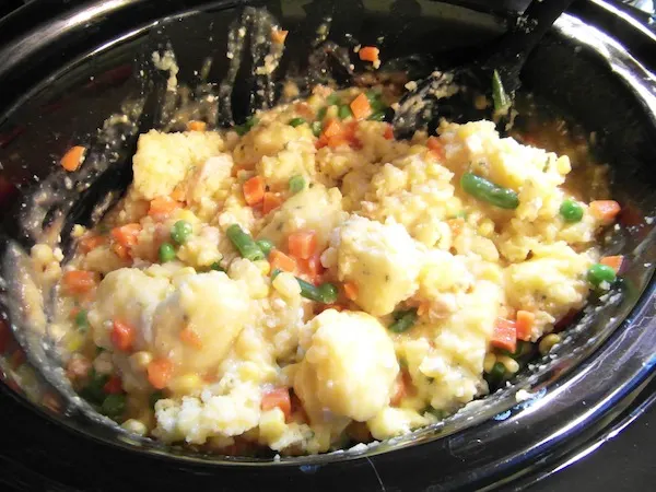 valmgs Gluten-free Crockpot Creamy Chicken Vegetable Dumplings Recipe