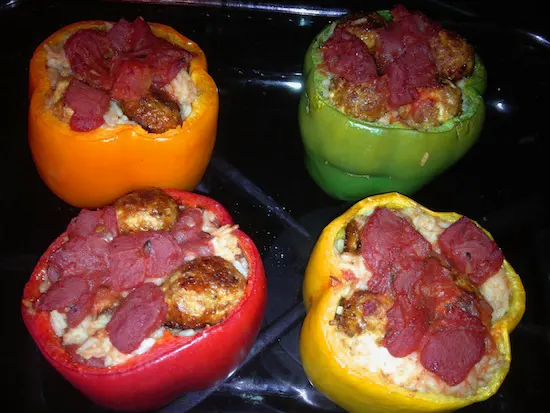 Cheesy Chicken Stuffed Peppers Recipe