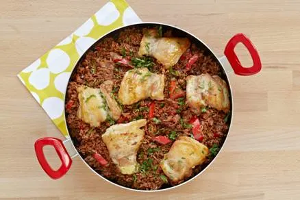 George Duran’s Arroz con Pollo Mole (Mole Rice and Chicken)