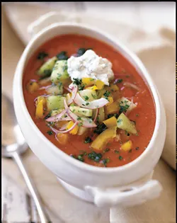 gazpacho cilantro cream