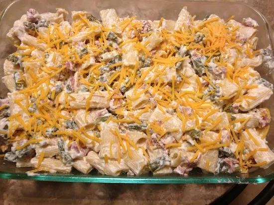 Cheesy Ham And Green Bean Casserole Recipe