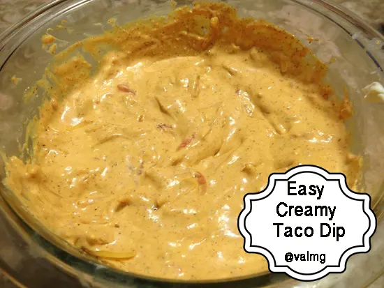 Easy Creamy Taco Dip