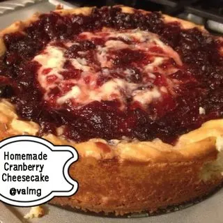 Homemade Cranberry Cheesecake Recipe