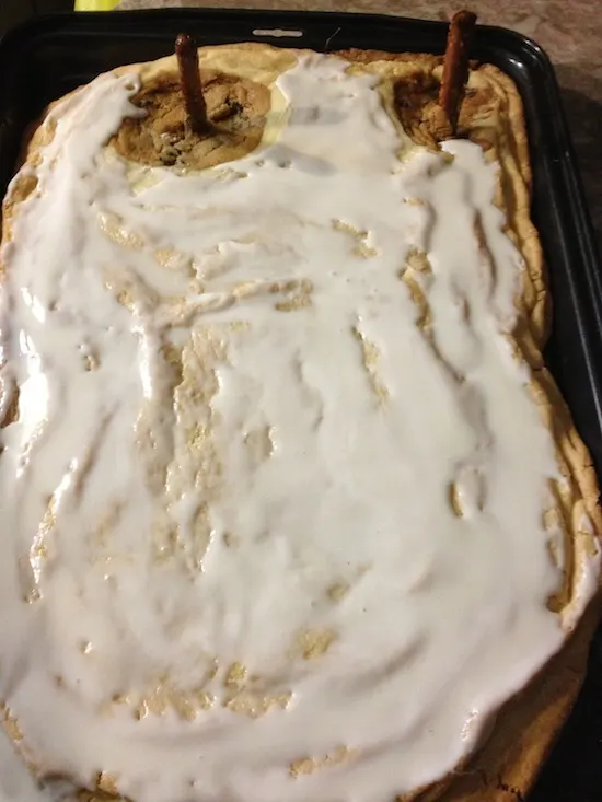 How To Make A Giant Football Field Cookie