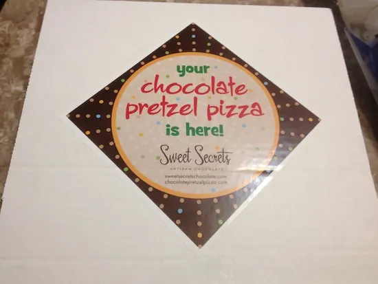 Sweet Secrets Chocolate Pretzel Pizza