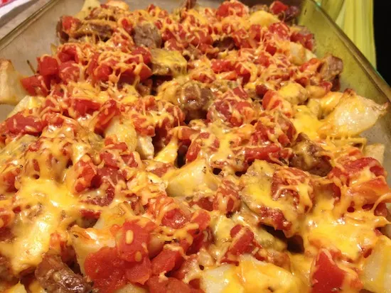 Cheesy Sausage Chicken And Potatoes Recipe