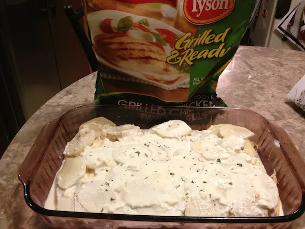 Gluten-free Chicken and Cheesy Scalloped Potatoes Recipe