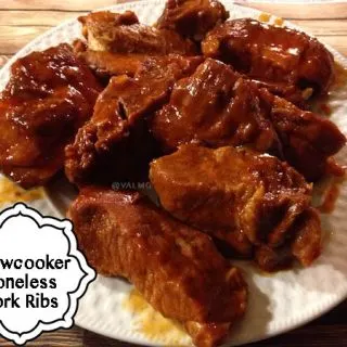 Boneless Pork Ribs Slowcooker Recipe