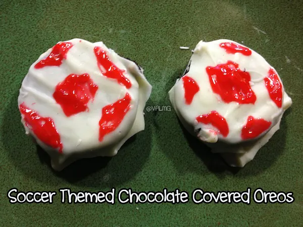 Sports Themed Chocolate Covered Oreos - Soccer BallOreos