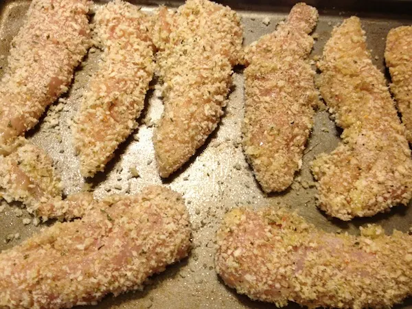 Baked Crispy Garlic & Herb Chicken Tenders