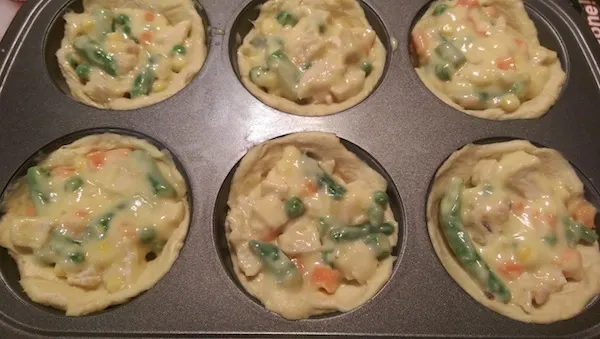 Chicken Pot Pie Muffins