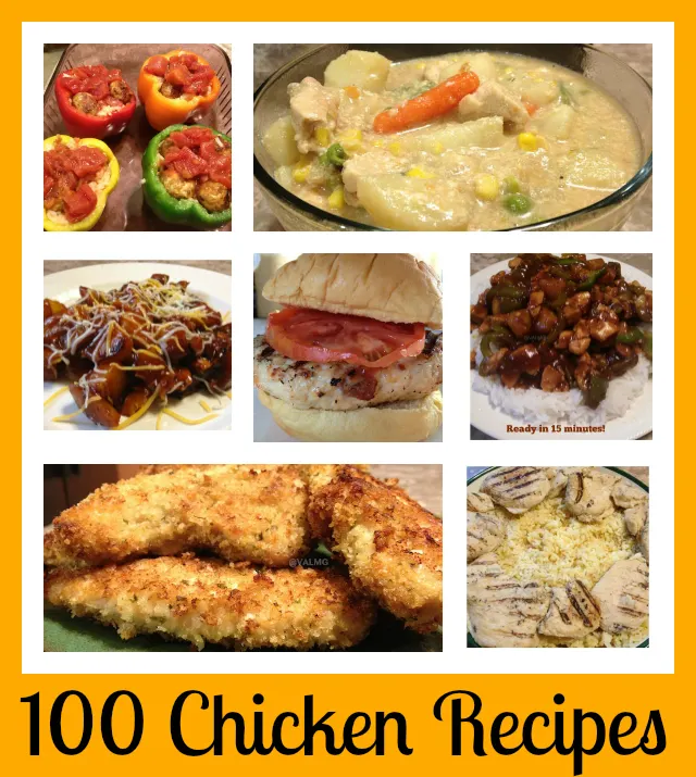 100 chicken recipes - National Chicken Month