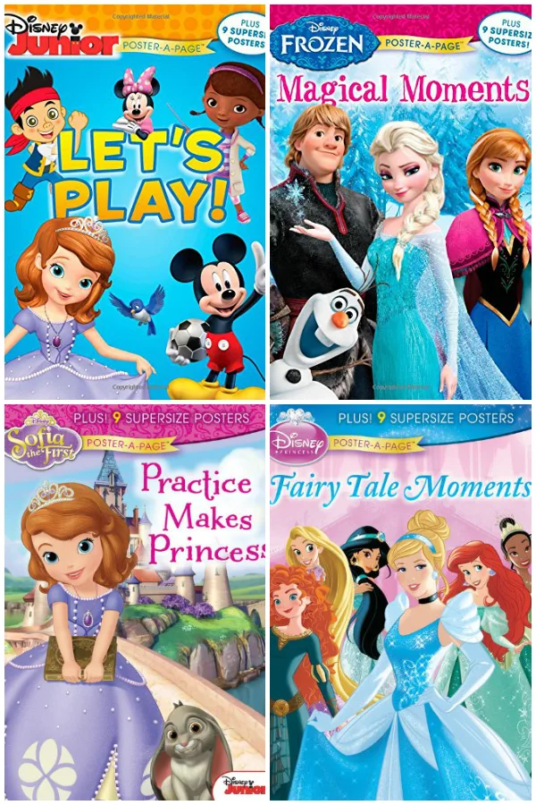 Disney Poster-A-Page Books