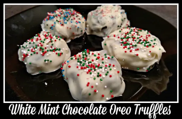 White Mint Chocolate Oreo Truffles
