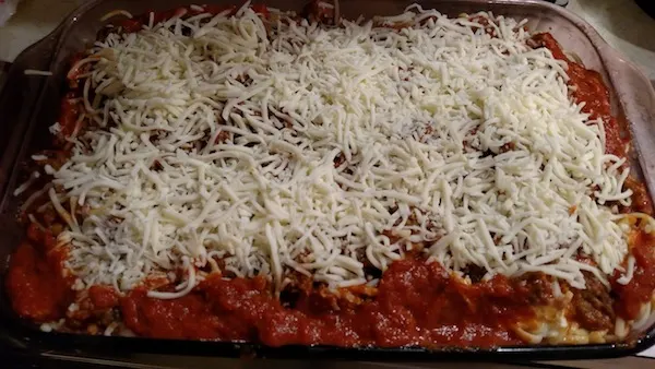 Sausage And Spaghetti Pie recipe
