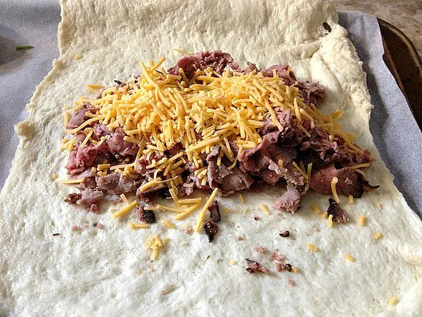 Roast Beef And Cheese Calzone Recipe - From Val's Kitchen