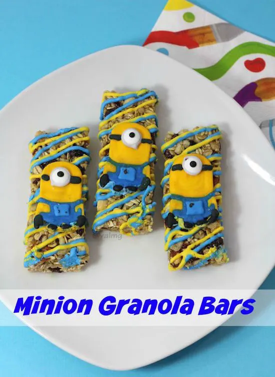 Homemade Minion Granola Bars Recipe - From Val's Kitchen