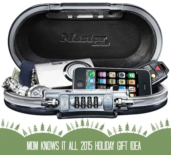 Mom Knows It All 2015 HOLIDAY GIFT GUIDE - Master Lock 5900D SafeSpace Portable Safe
