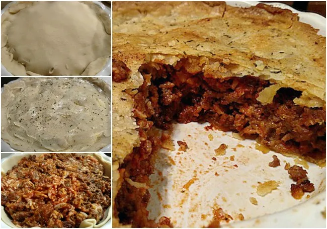 Meaty Pizza Pot Pie Recipe From Val's Kitchen