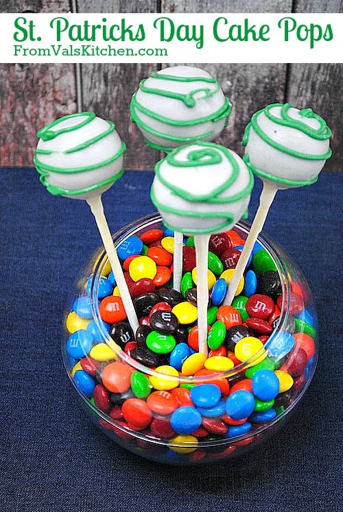St. Patricks Day Cake Pops Recipe - From Val's Kitchen