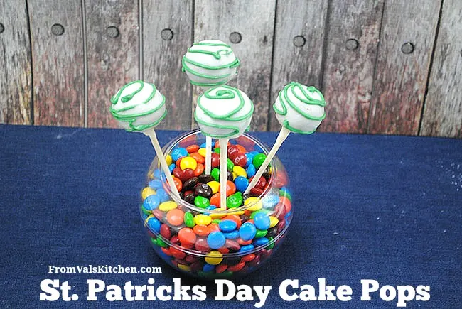 St. Patricks Day Cake Pops Recipe - From Val's Kitchen