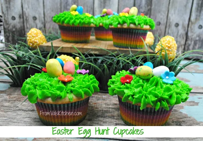 Easter Egg Hunt Cupcakes Recipe - From Val's Kitchen