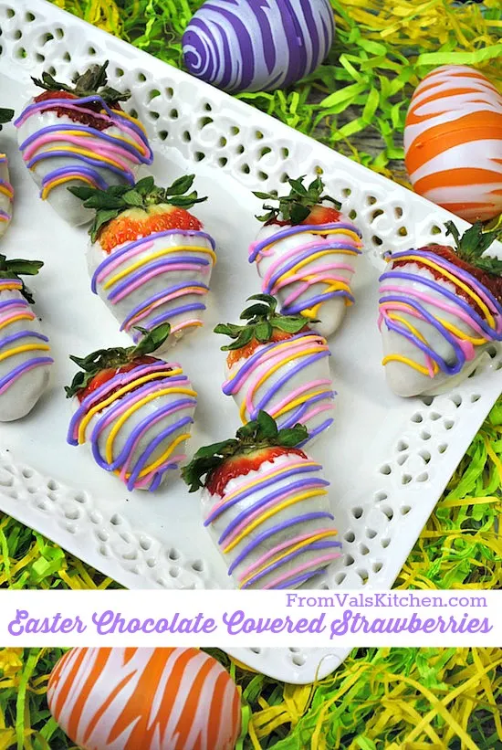 Easter Chocolate Covered Strawberries - From Val's Kitchen
