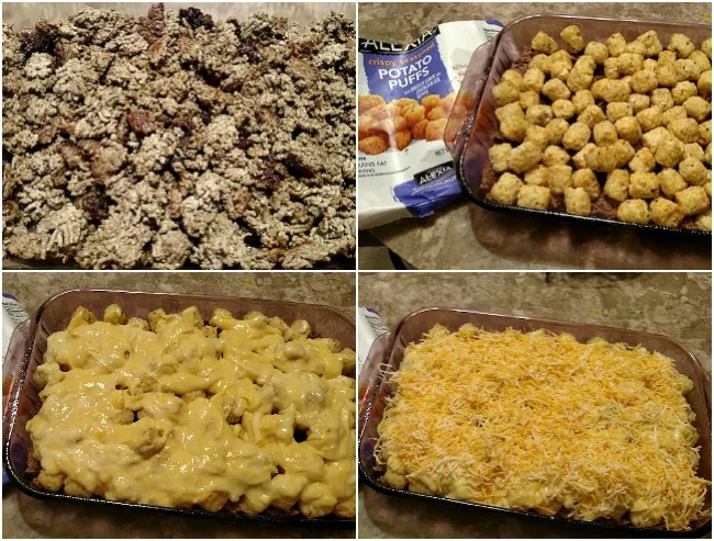 Cheesy Beef Potato Puff Casserole Recipe From Val's Kitchen