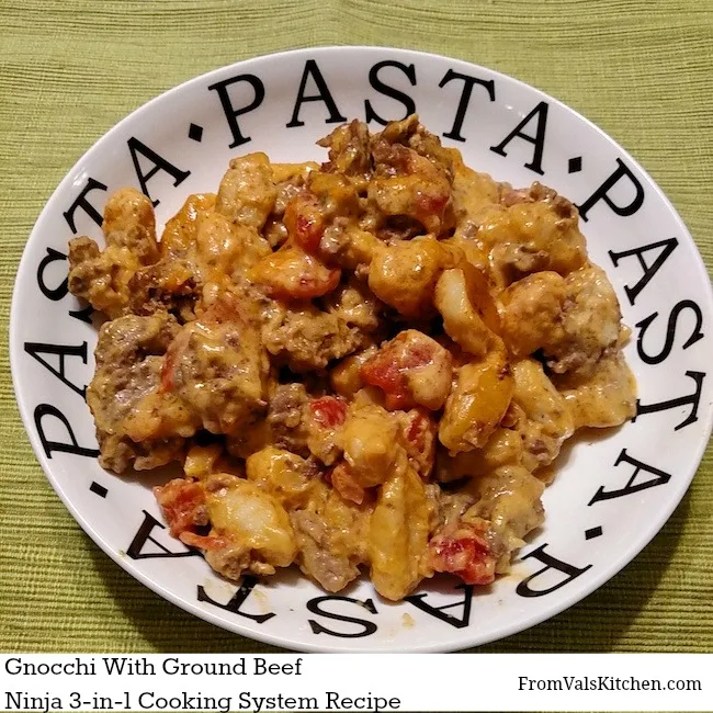 Gnocchi With Ground Beef - Ninja 3-in-1 Cooking System Recipe From Val's Kitchen