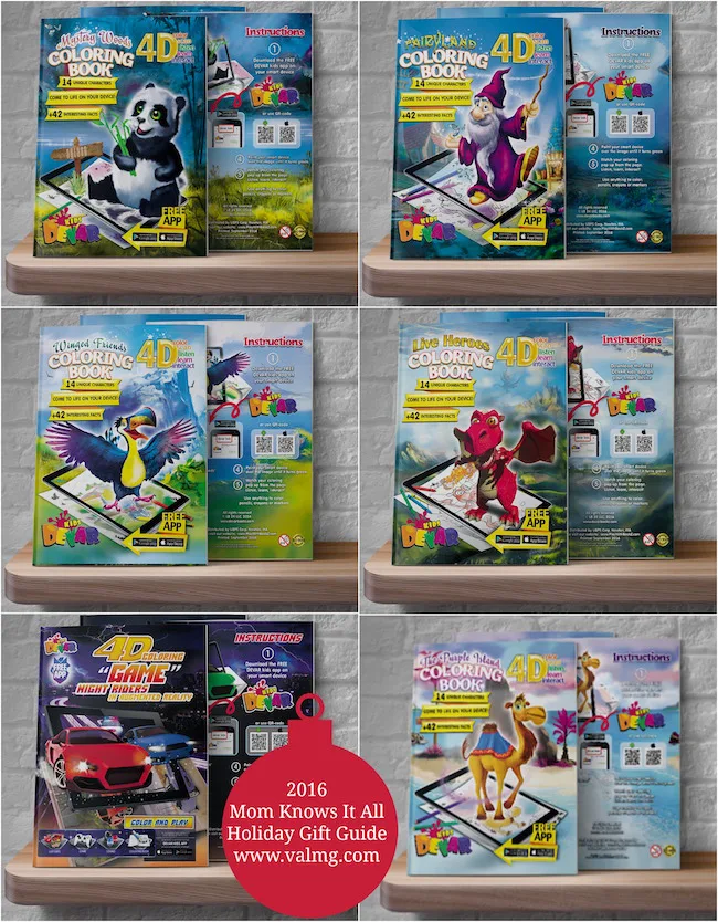 2016 Mom Knows It All HOLIDAY GIFT GUIDE - Devar Augmented Reality Coloring Books for Kids