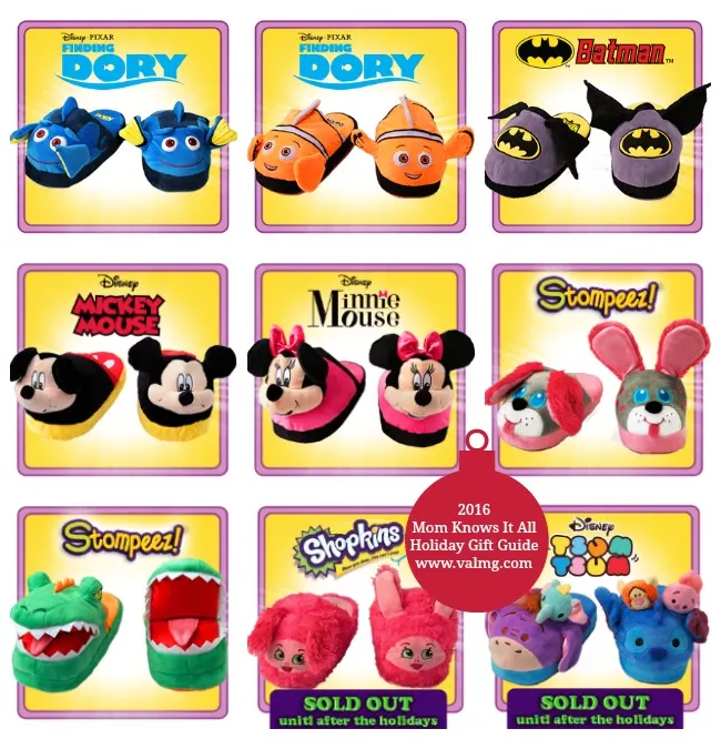 2016 Mom Knows It All HOLIDAY GIFT GUIDE - Stompeez Children's Slippers