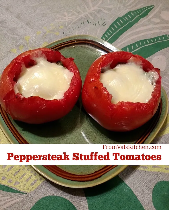 Peppersteak Stuffed Tomatoes Recipe From Val's Kitchen