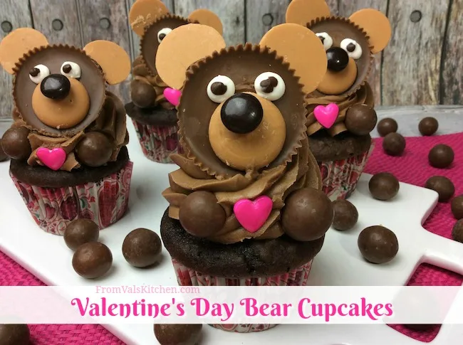 Valentine's Day Bear Cupcake Recipe From Val's Kitchen